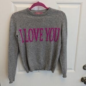 Catherine Malandrino I Love You Cashmere Sweater